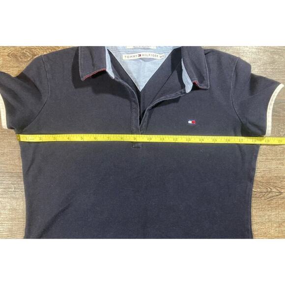 Vintage Tommy Hilfiger Polo Shirt Dress Women's M Blue Short Sleeve Y2K - Picture 5 of 9